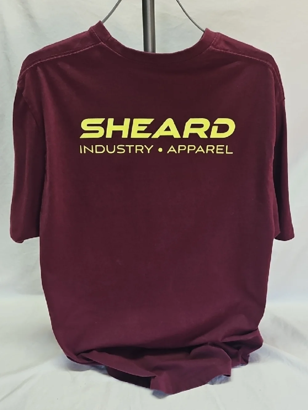 420 Lab Industry Apparel Soft Men's Maroon Logo T-Shirt - Picture 4 of 4